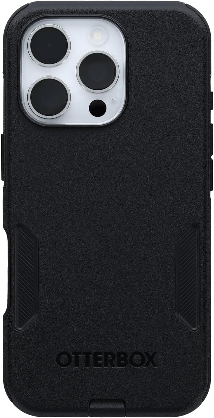 OtterBox iPhone 16 Pro Commuter Series Case - Black, Thin & Protective iPhone Case, Dual-Layer, Impact Absorbing iPhone Case