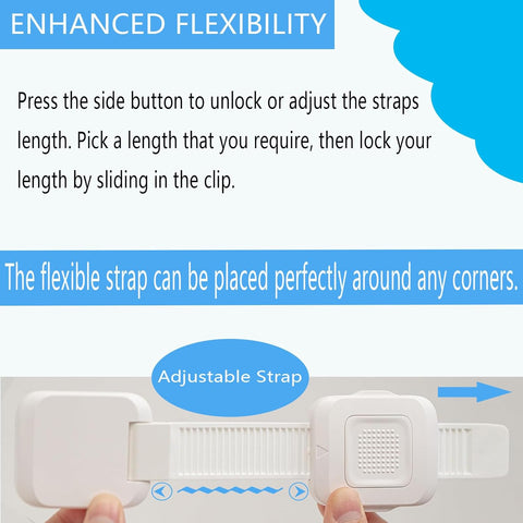 YEYA Upgraded No Drill Furniture Anchors for Baby Proofing, 2 Pack