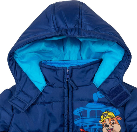 Paw Patrol Boys' Hooded Puffer Jacket Toddler to Big Kid