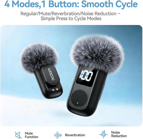 occiam Mini Lavalier Microphone for iPhone & Android Wireless Microphone