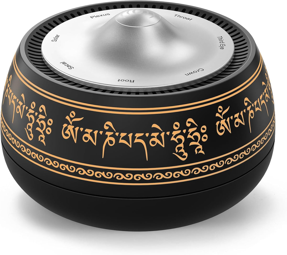 NDLT Portable Electronic Tibetan Singing Bowl, 8 Chakra Modes with 8 Chakra Cycle Play Mode, Auto/Manual Mode, Vibration & Built-in Timer, USB-C Rechargeable Meditation Device