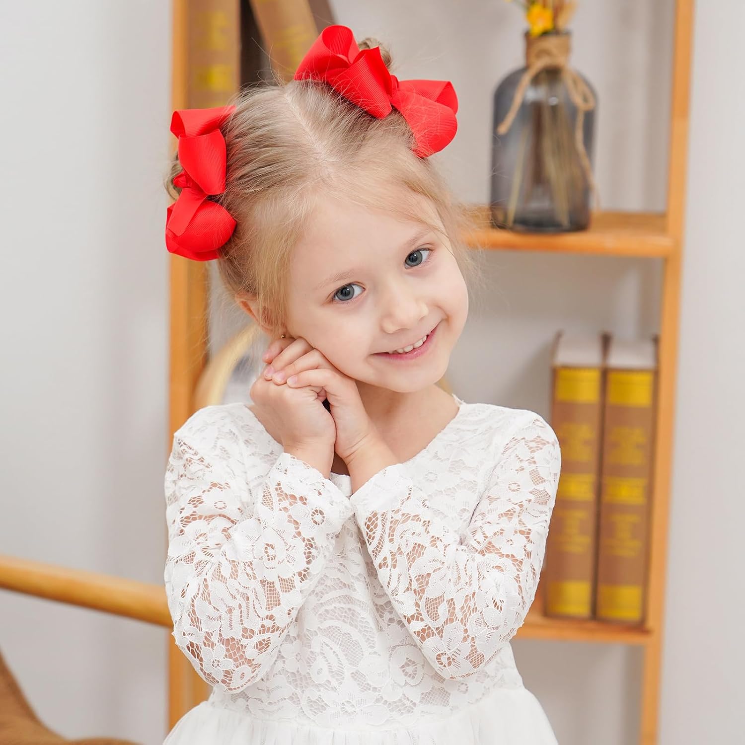 YHXX YLEN 40Pcs Hair Bows Grosgrain Toddler Bows Hair Accessories for Girls