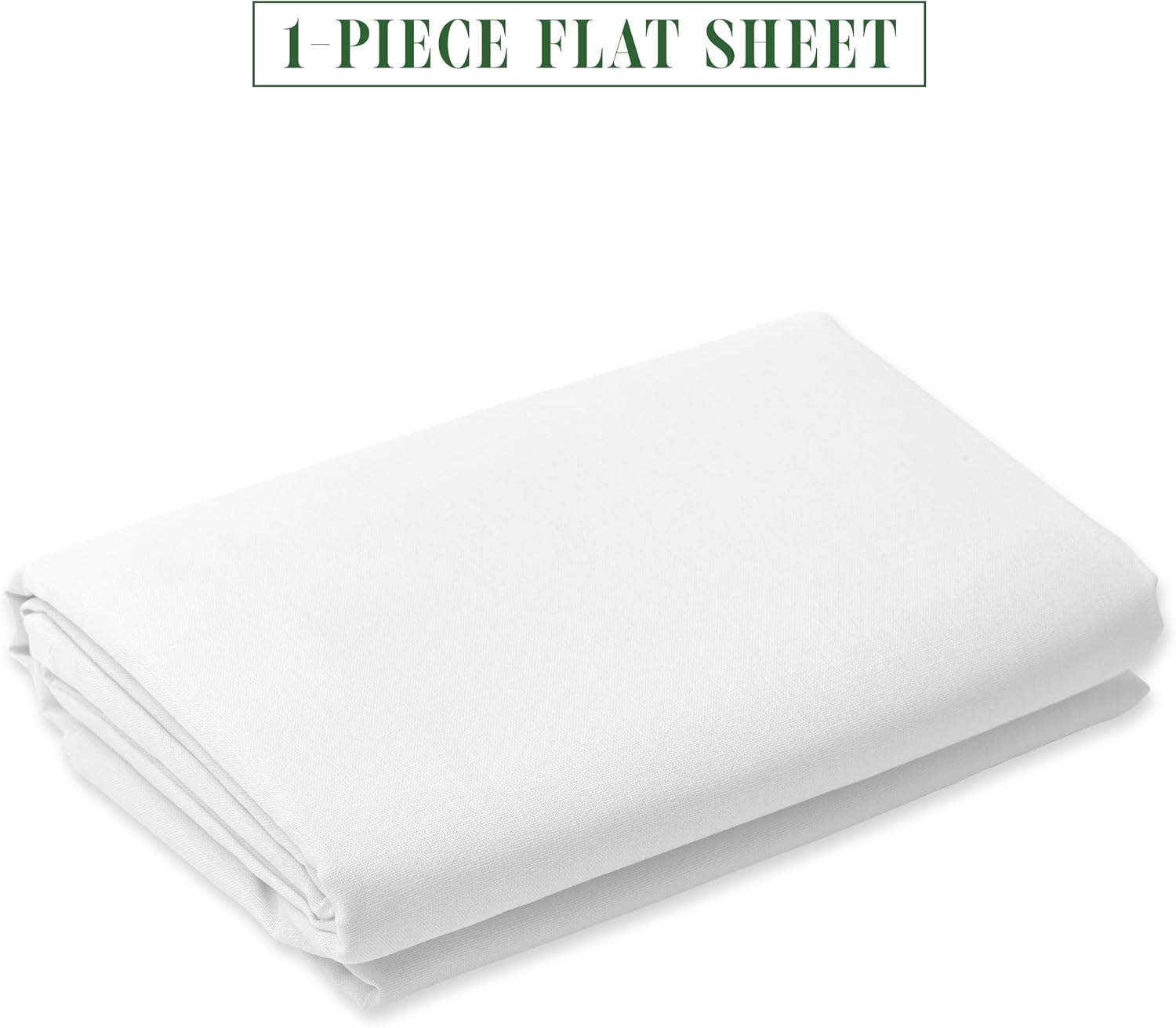 Luxury Flat Sheet on Amazon Elegant Comfort Wrinkle-Free 1500 Premier Hotel Quality 1-Piece Flat Sheet, California King Size, White