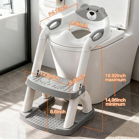 Potty Training Toilet for Toddlers, 2-in-1 Potty Training seat, Anti-Slip