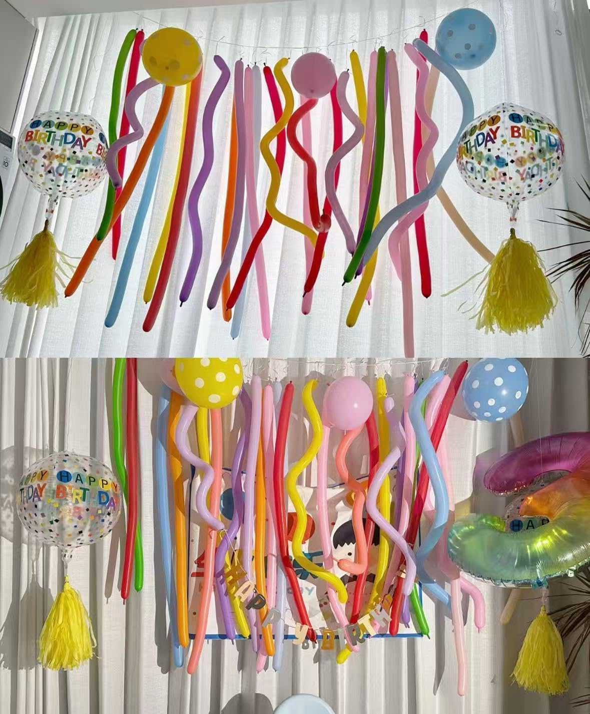 Khaki Long Balloons - 260 Balloons for Animal Modeling & Party Decor, 100P