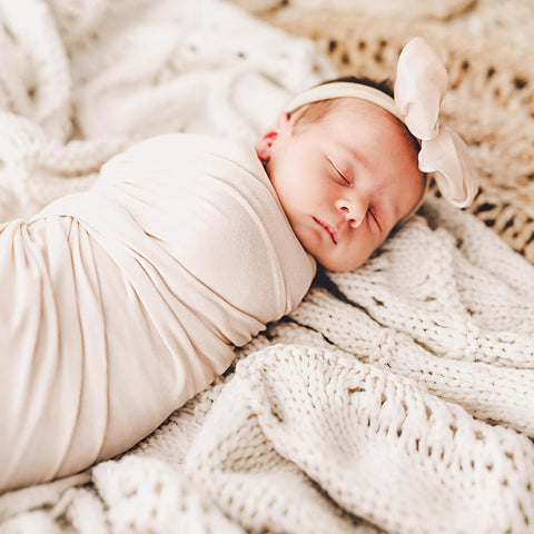 GRSSDER 3 Pack Newborn Swaddle Blanket, Ultra Soft Stretchy Jersey Knit Extra Large Size 33 x 44 Receiving Blankets for Easy Swaddling Baby Snug and Cozy