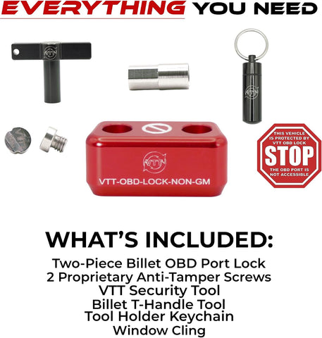 VTT OBD2 Port Lock | Non-GM Vehicles ONLY