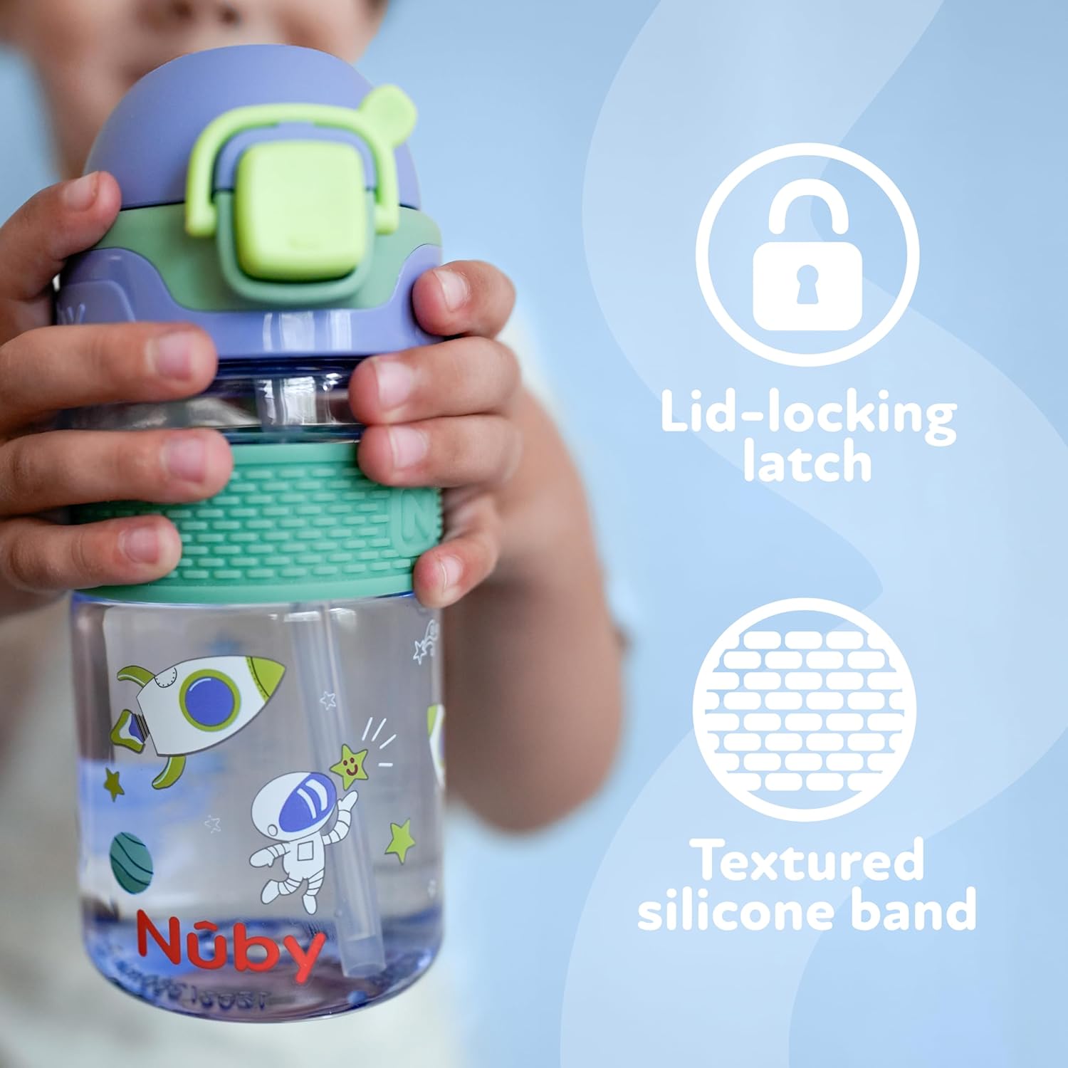 Nuby Thirsty Kids Flip-it Bolt Toddler Cup