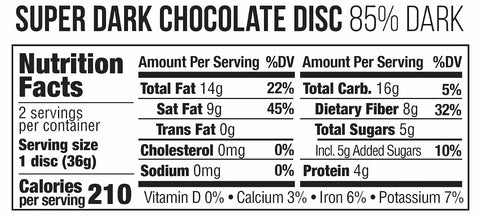 Taza Chocolate Organic Mexicano Disc 85% Super Dark Stone Ground, 12 Count