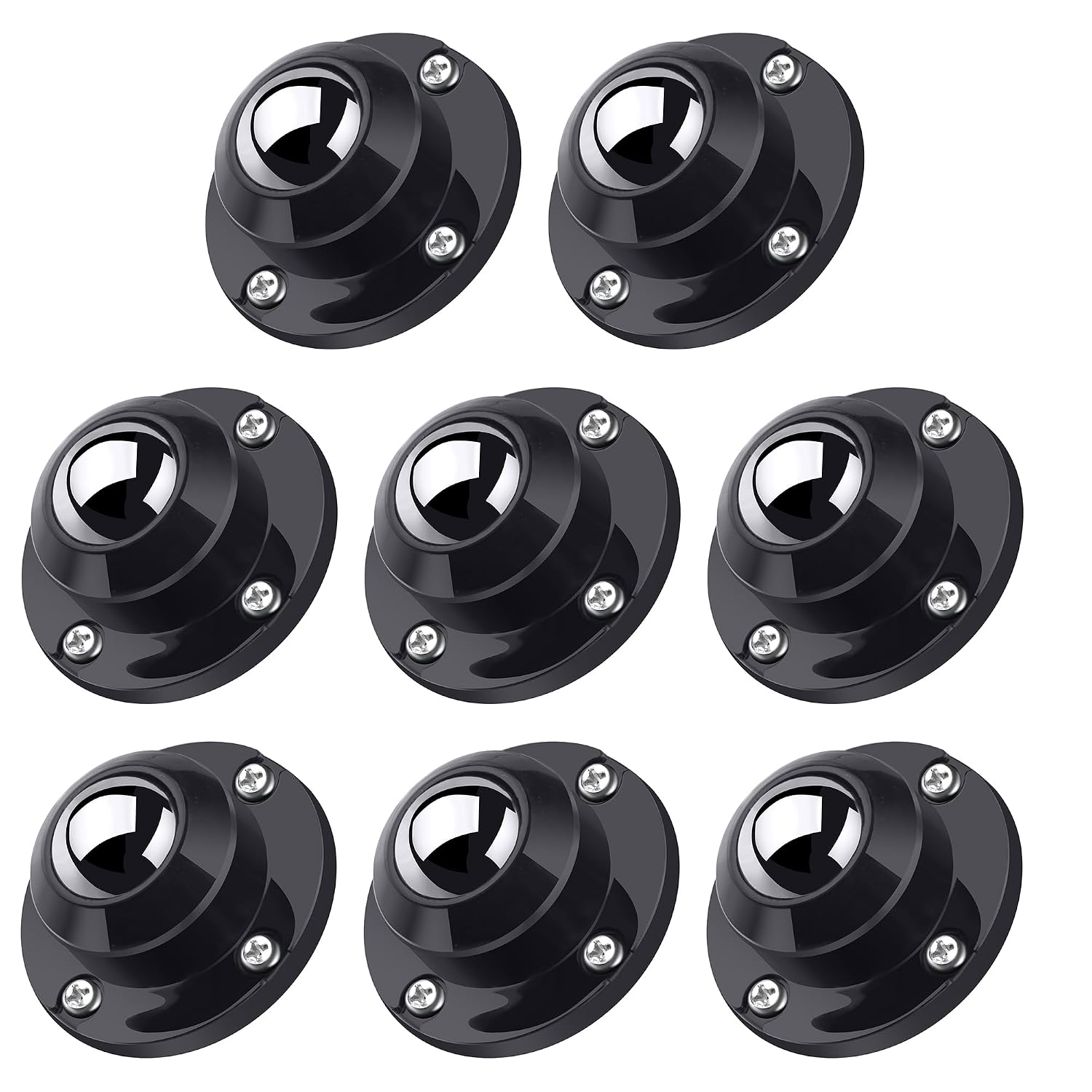 PlusRoc 8 Pack Anti-Rust Wheels for Furniture,Stainless Steel