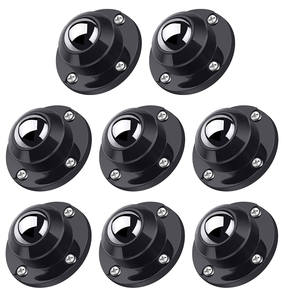PlusRoc 8 Pack Anti-Rust Wheels for Furniture,Stainless Steel