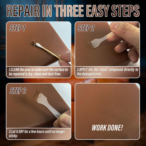 ARCSSAI ARCSSAL Leather Repair Kit for Furniture, Couch & Car Seats