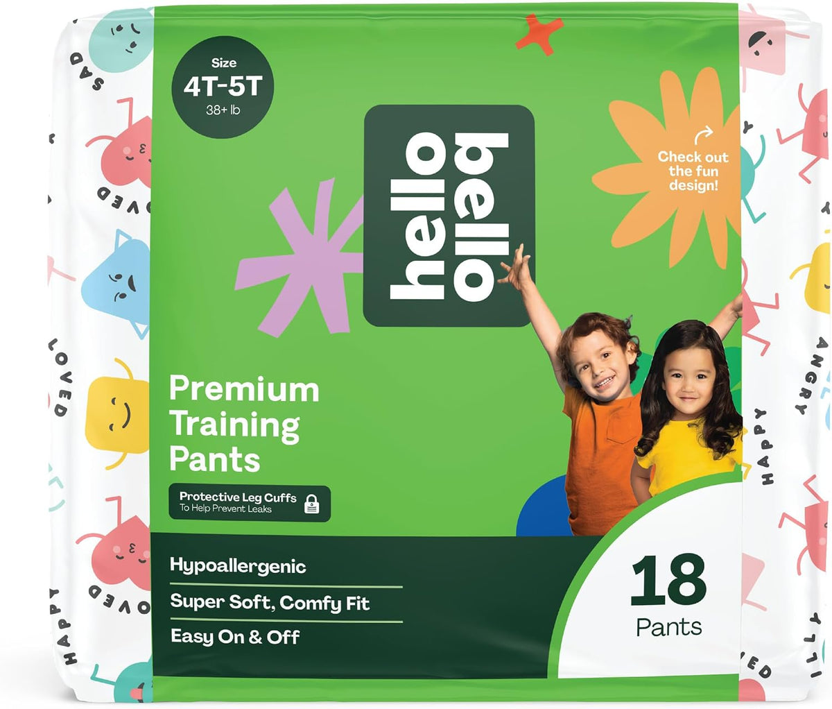 Hello Bello Training Pants (All About Feelings) 4T-5T, 18ct