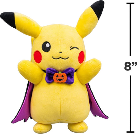 Pokemon Pikachu Plush with Spooky Cape - 8-Inch Plush with Unique Accessory