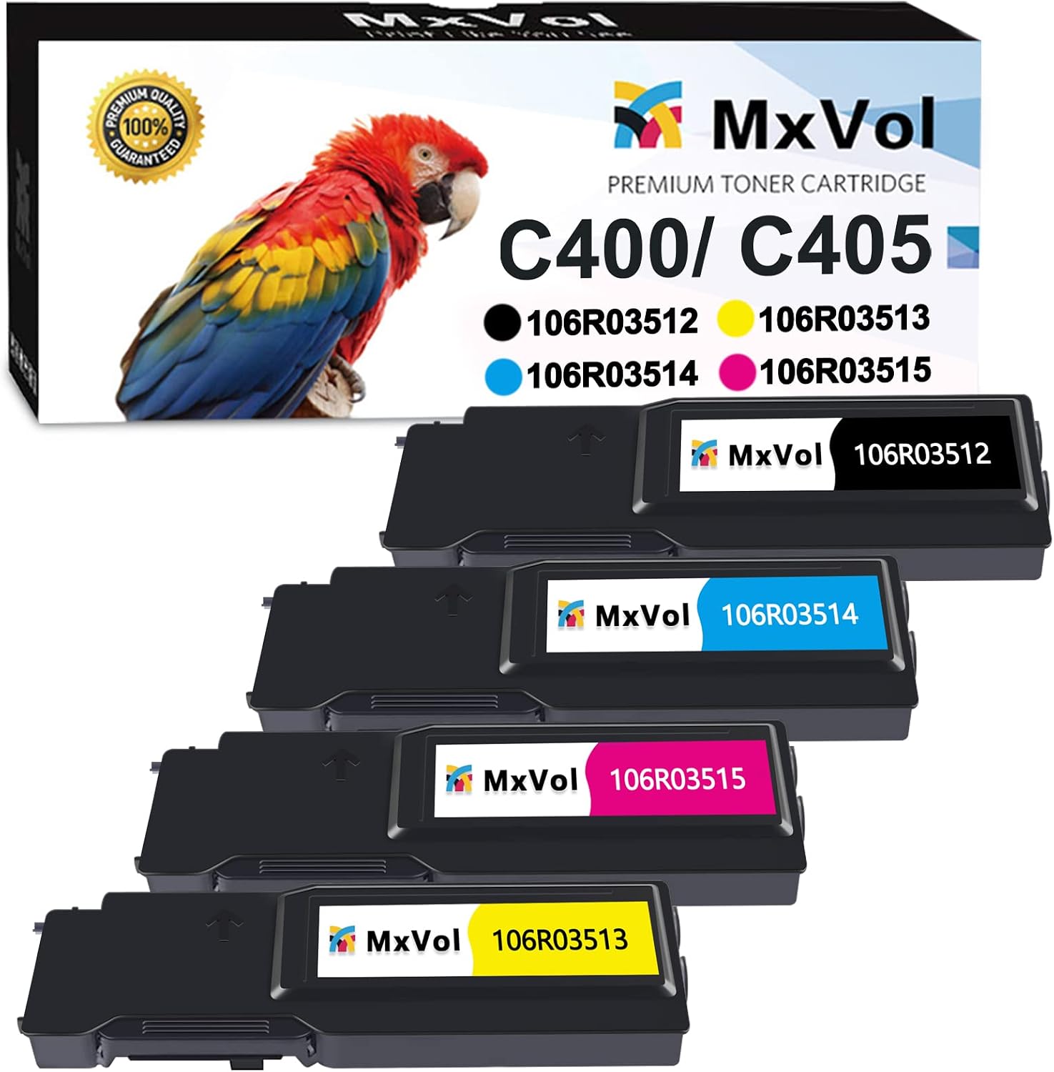 VersaLink C400 C405 Toner Cartridge Replacement for Xerox C400 C405, 4-Pack