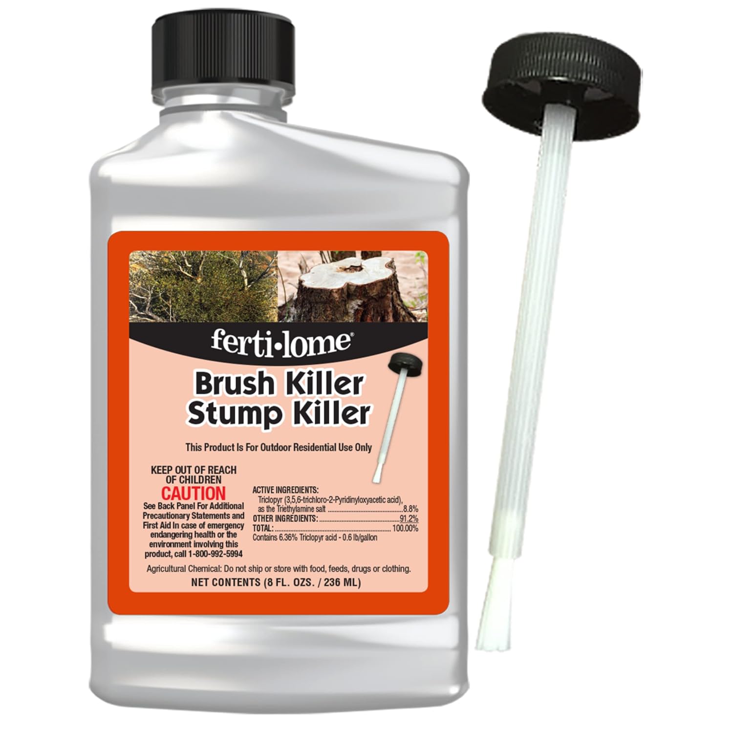Fertilome (11483) Brush Killer & Stump Killer Woody Plant Control, 8 oz