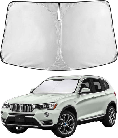 EcoNour Windshield Sunshade Compatible for BMW X3 2011-2015 2016 2017