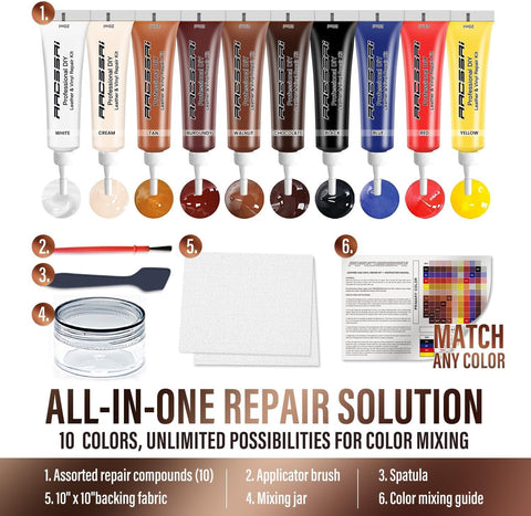 ARCSSAI ARCSSAL Leather Repair Kit for Furniture, Couch & Car Seats