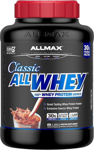 ALLMAX AllWhey Classic Whey Protein Powder, Chocolate, 5 lb