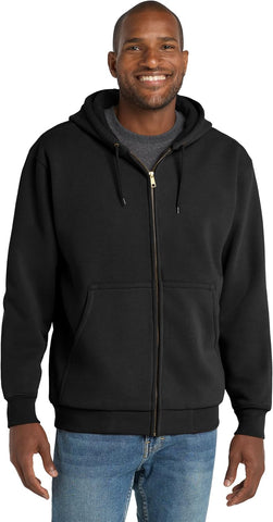 CornerStone Unisex Heavyweight Full Zip Hooded Sweatshirt with Thermal Lining | Zip Hoodie for Men & Women, Adjustable Hood