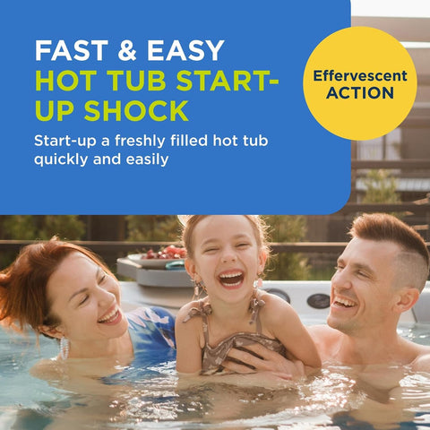 FROG Jump Start, Single Dose Chlorine Shock for Hot Tubs, 12 Pack