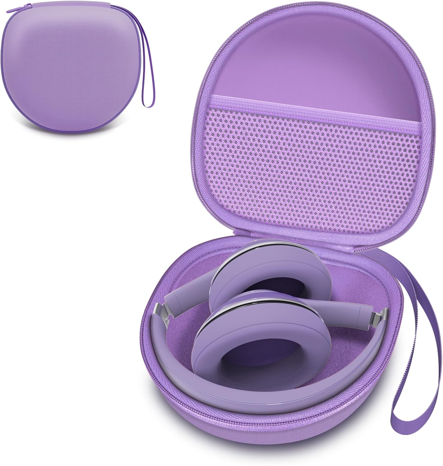 Headphone Headset Case for Folding Headphone, Deep Purple