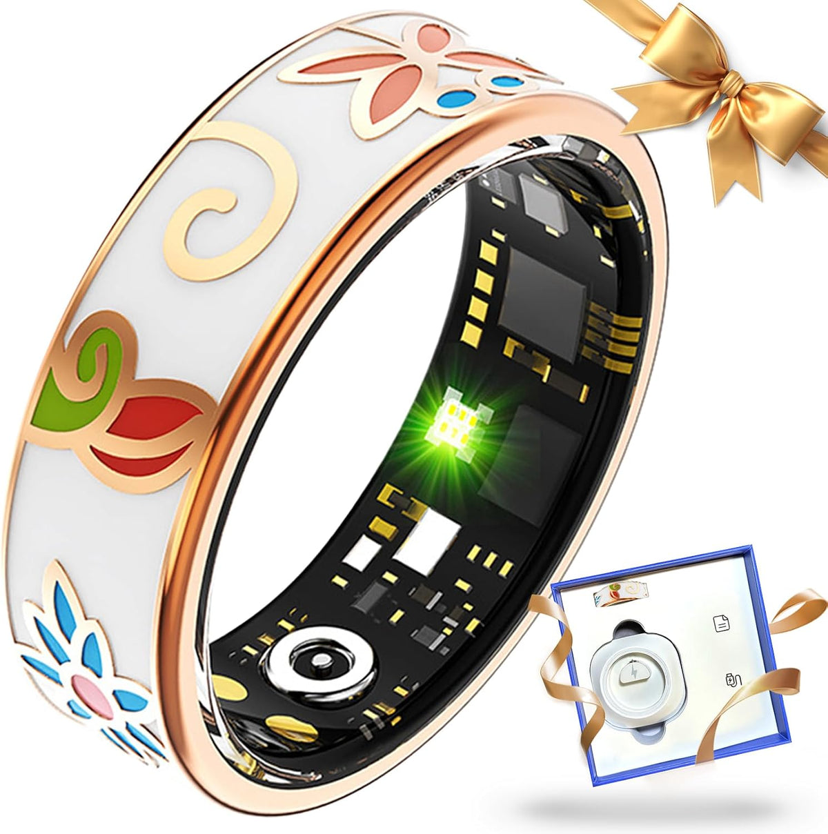 Smart Ring | Blood Pressure, HR, SpO2 & Sleep Tracker | No Sub
