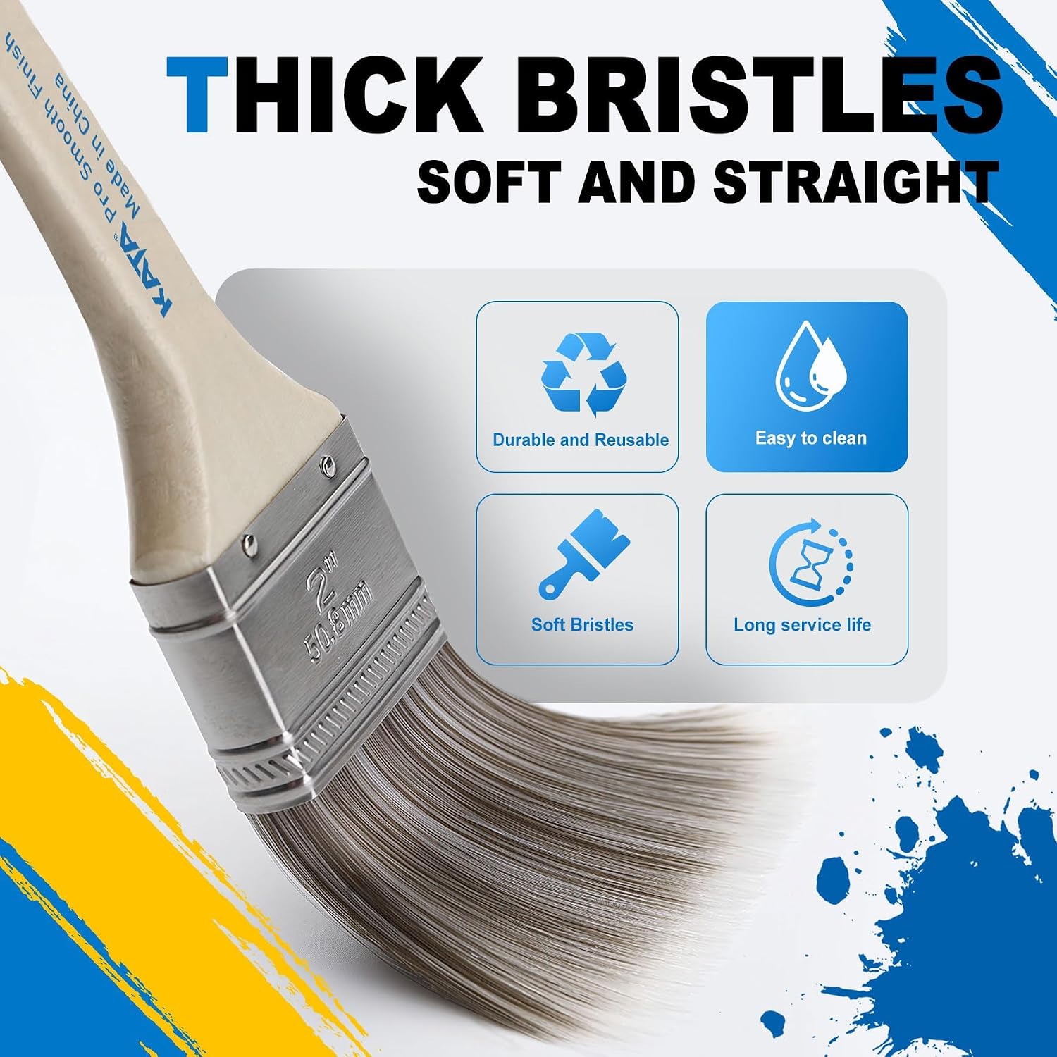 KATA 36PC Painters Pyramid Stands with 3 Paint Brushes for Cabinet Doors