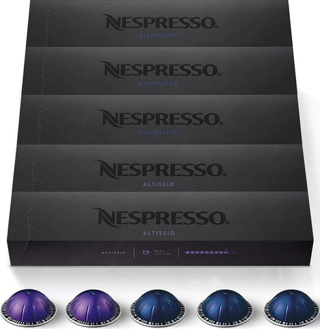 Nespresso Vertuo, Espresso Variety Pack, 50-Count Espresso Coffee Pods