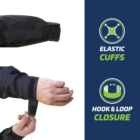 JORESTECH Hi-Visibility Reflective Bomber Jacket for Men, Waterproof, Winter Safety Jacket for Construction and Roadway Work