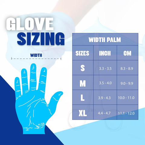 London Labs Synthetic Vinyl Exam Gloves Powder-Free, Latex-Free, Disposable, Ultra-strong, Food Safe, Healthcare, Cleaning