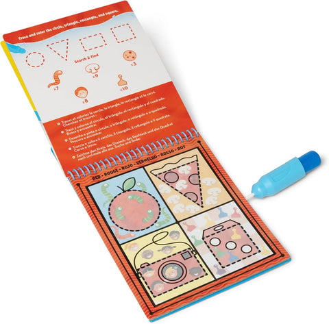 Melissa & Doug On The Go Water Wow! Reusable Water-Reveal Activity Pad - Colors, Shapes