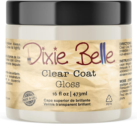 Dixie Belle Paint Company - Clear Coat Satin (32oz) - Polyacrylic Topcoat
