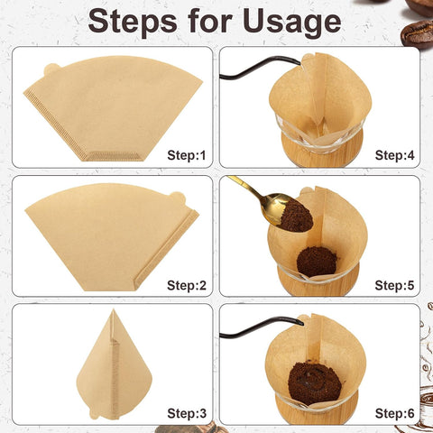 Coffee Filters #4, Coffee Filters 8-12 Cup Compatible with Ninja, 200 Count