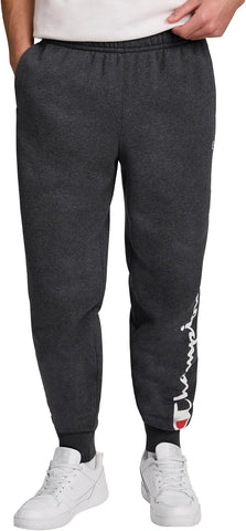 Champion Men's Graphic Fleece Joggers Sweatpants, Standard Fit, Midweight Fleece, Classic Script Logo