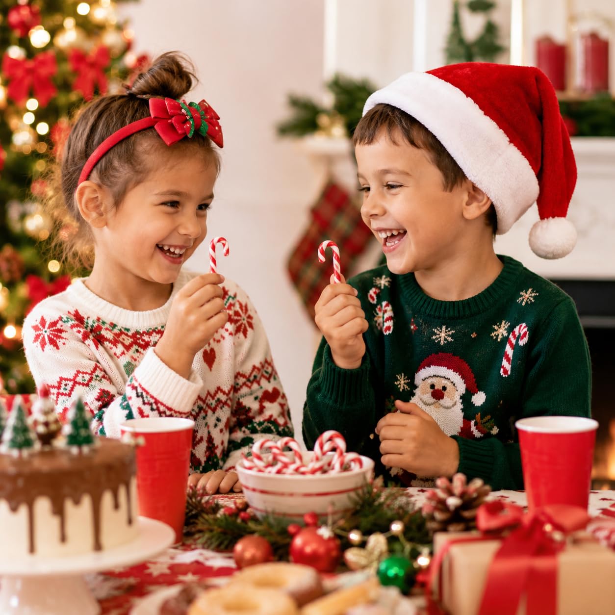 Fruidles 500 Mini Christmas Candy Canes Mini's Suckers, Peppermint Flavor, Individually Wrapped, 2 inches, 500-Pack