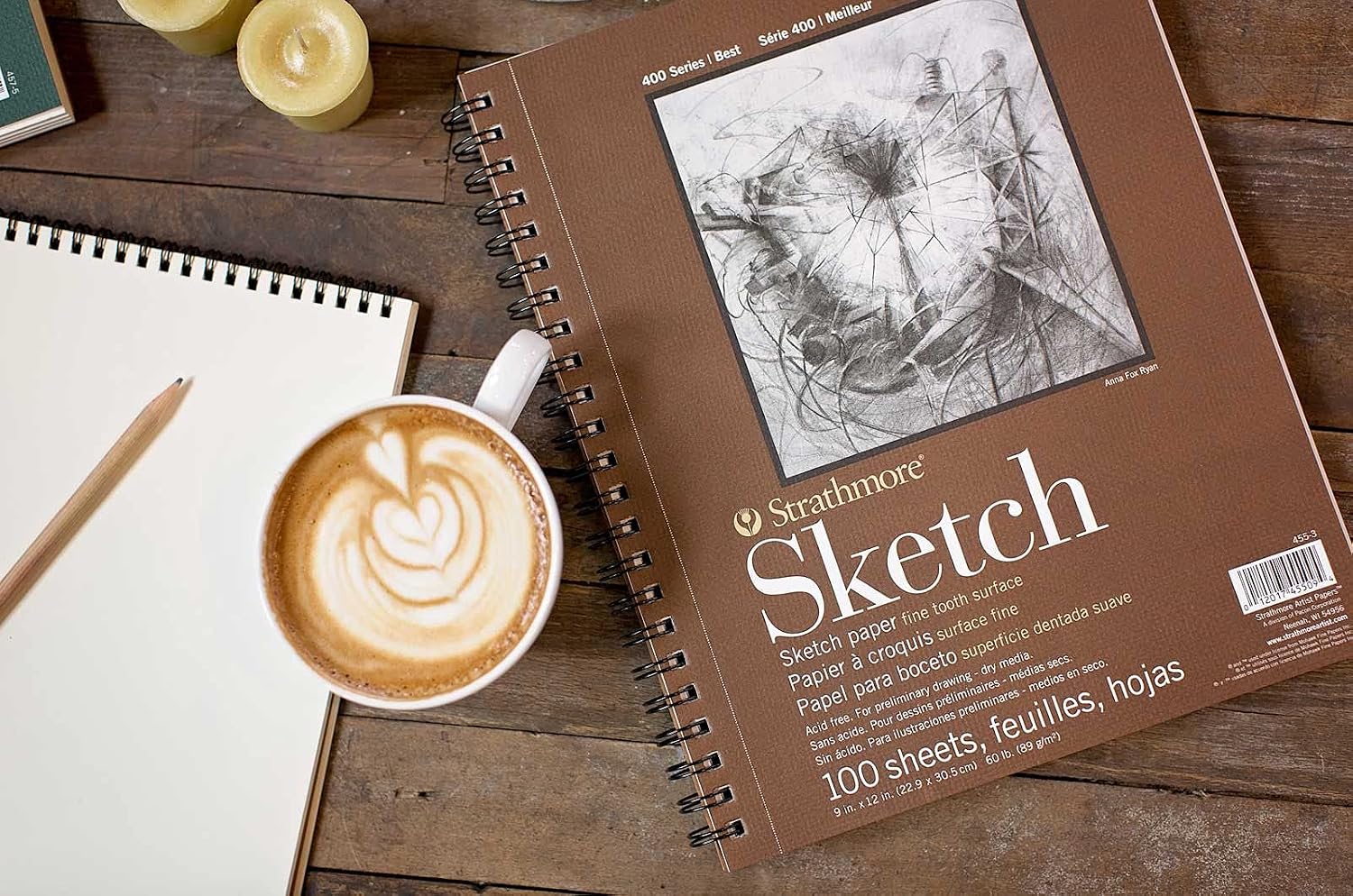 Strathmore 400 Series Sketch Pad, 9x12 inch, 100 Sheets - Artist Sketchbook for Drawing, Illustration, Art Class Students