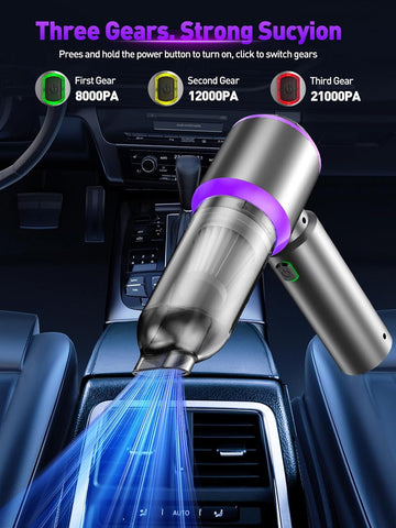 Car Vacuum Cleaner, Cordless Handheld Mini Strong Air Duster Blower