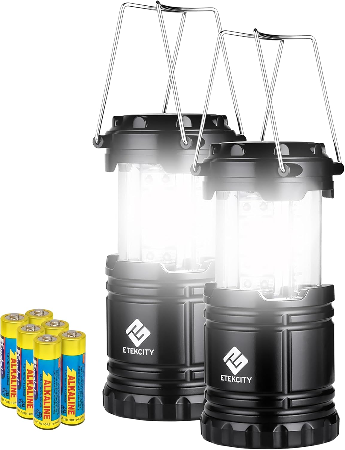 Etekcity LED Camping Lanterns, Battery Operated, 2 Pack