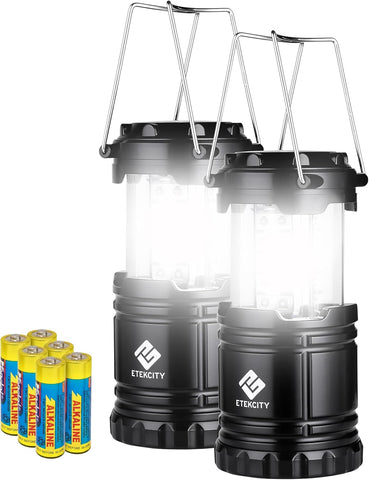 Etekcity LED Camping Lanterns, Battery Operated, 2 Pack