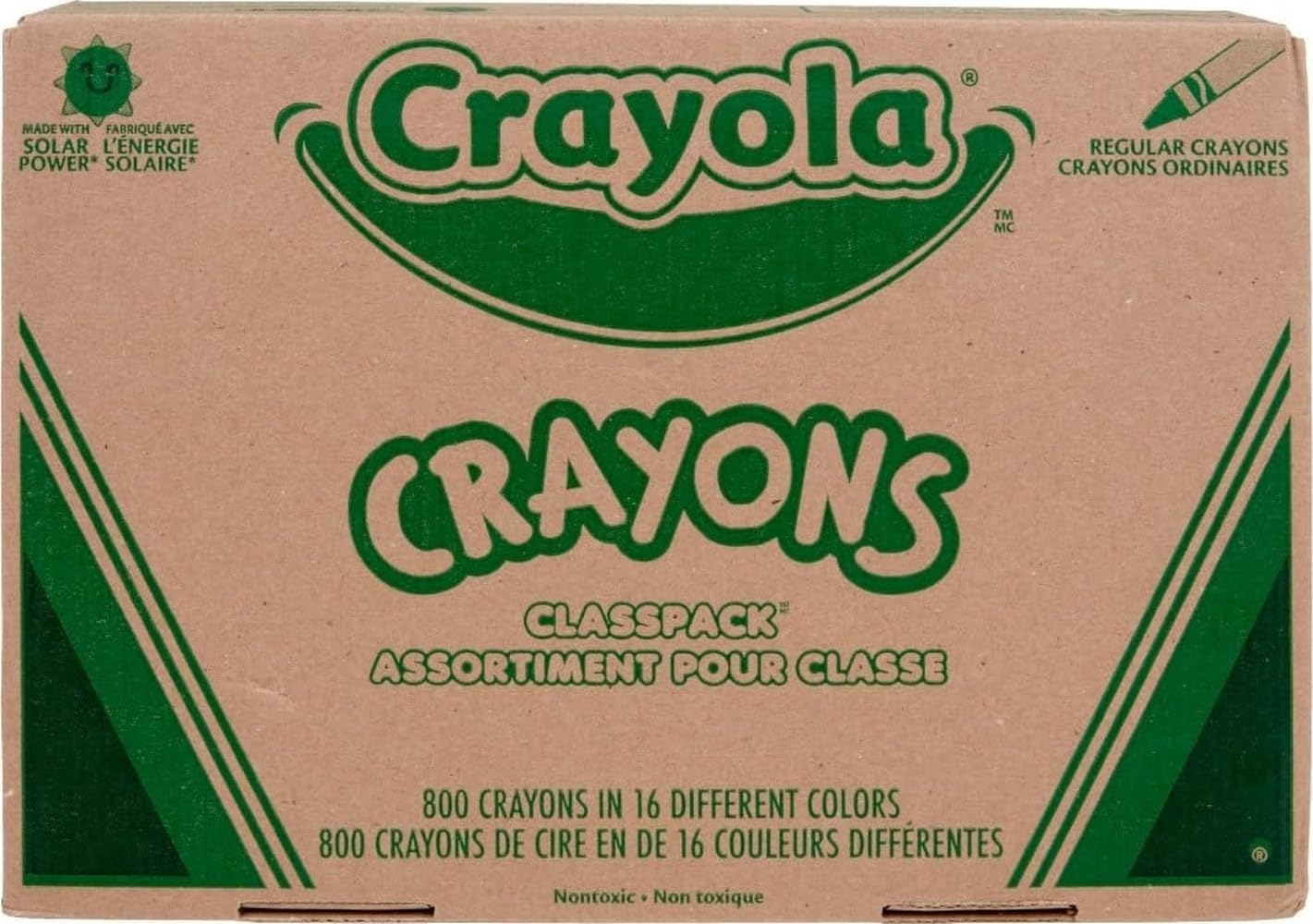 Crayola Crayon Classpack, Teacher Classroom Must Haves, Bulk Back to School Supplies, Elementary & Kindergarten Wishlist, 16 Colors (50 Each), 800 Ct