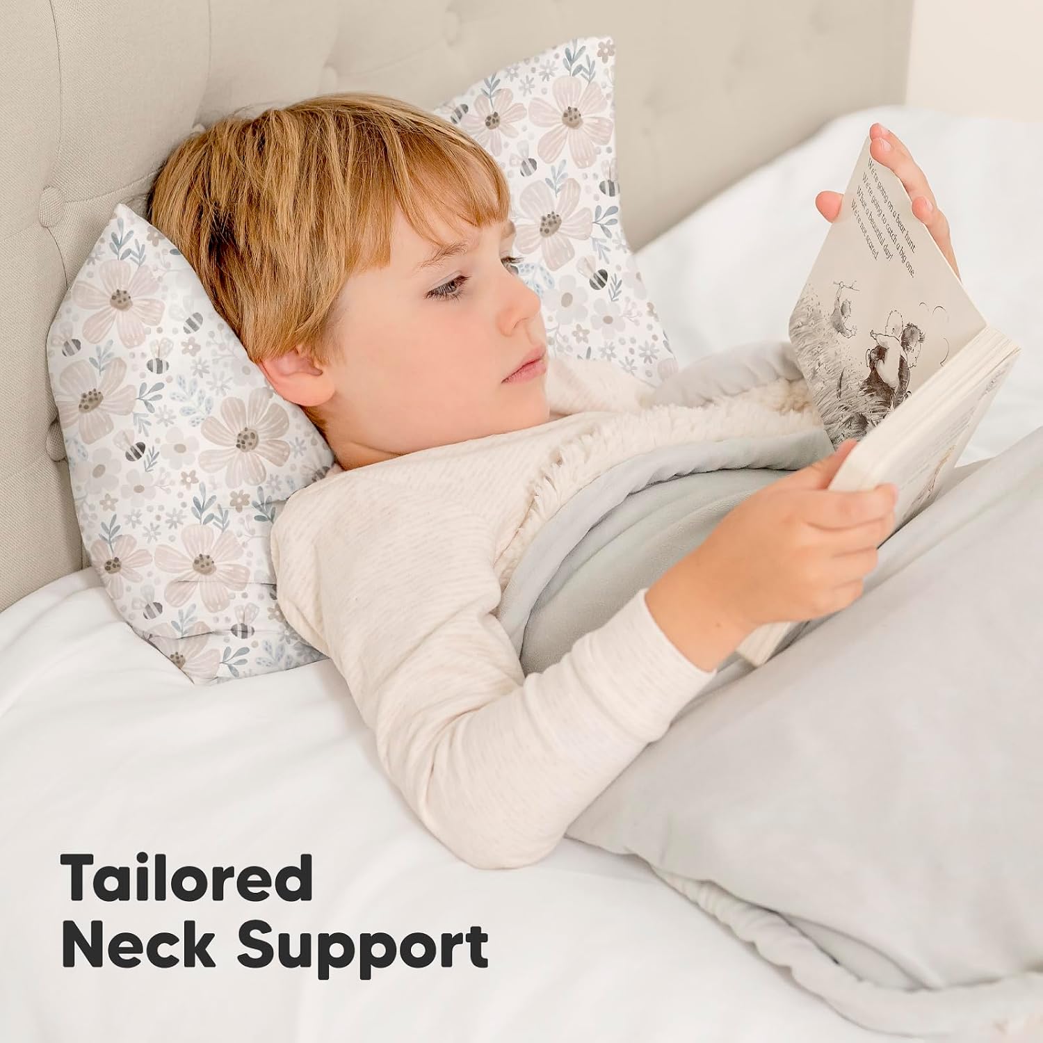 Toddler Pillow with Pillowcase, 13x18 My Little Dreamy Pillow (Flora Vale)