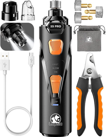 Whisper Quiet Dog Nail Grinder Safe & Stress-Free for Sensitive Dogs Cats