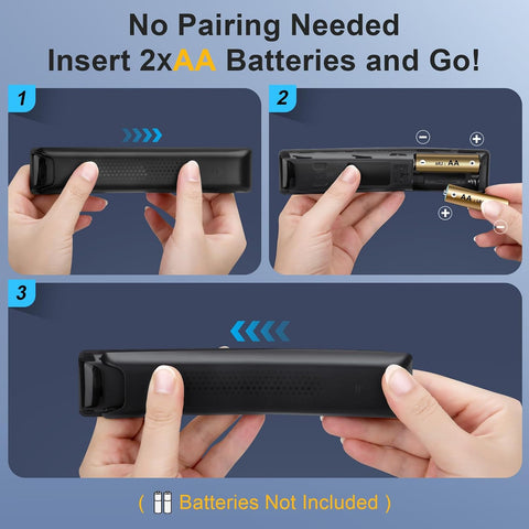 2-Pack Replacement Remote for Samsung Smart TV – No Setup, Instant Response