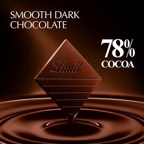 Lindt EXCELLENCE 78% Cocoa Dark Chocolate Candy Bar, 3.5 oz., 12 Pack
