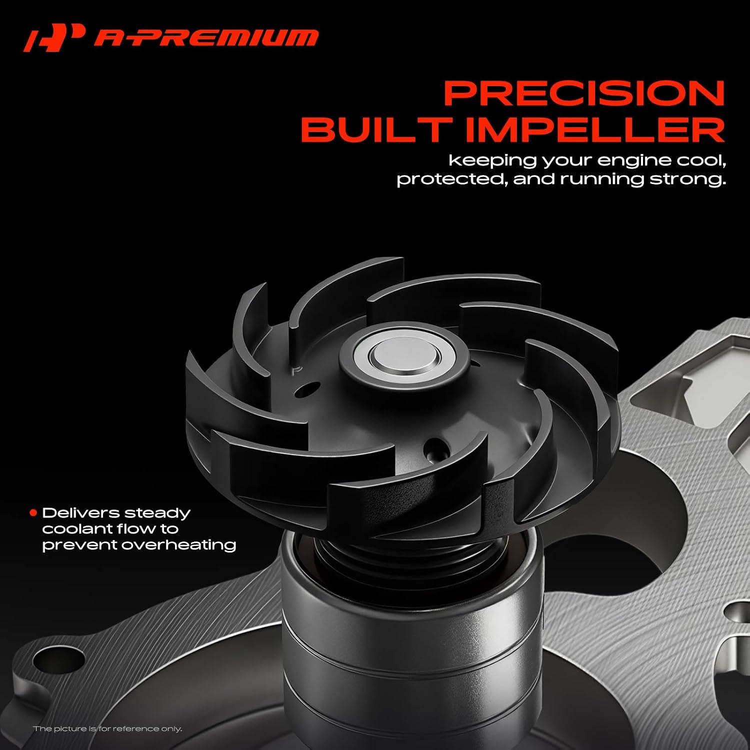 A-Premium Water Pump with Thermostat & Gasket Compatible with GM Vehicles