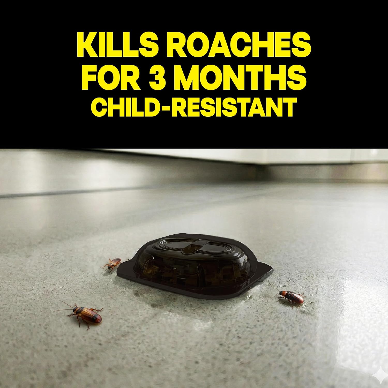 Raid Large Roach Baits, Child Resistant, For Indoor Use, Kills Roaches for 3 Months, 12 Count