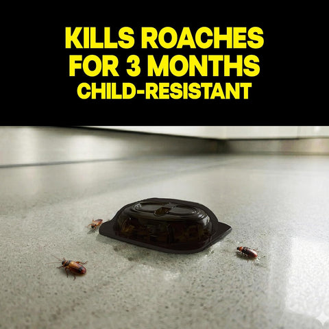 Raid Large Roach Baits, Child Resistant, For Indoor Use, Kills Roaches for 3 Months, 12 Count
