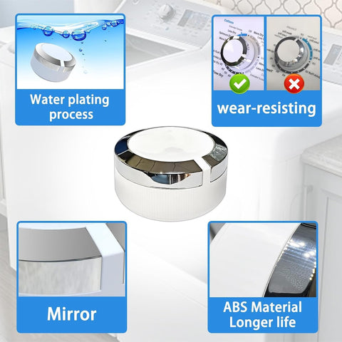 WE01X24552 Dryer Timer Control Knob Replacement Compatible with GE General Electric Dryer Knob Replacement Models GTD33EASK0WW GTD42EASJ2WW GTD45EASJ2WS GTD42EASJ0WW GTD42GASJ2WW