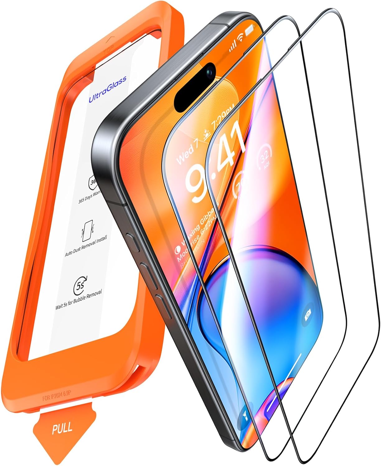 UltraGlass TOP 9H+ Armor for iPhone 17 Pro Max Screen Protector, 2 Pack
